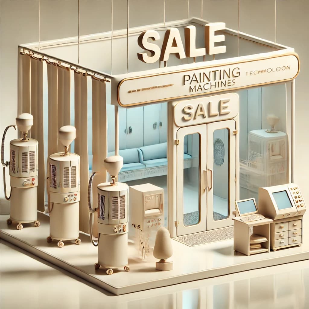 Técnico aplicando pintura